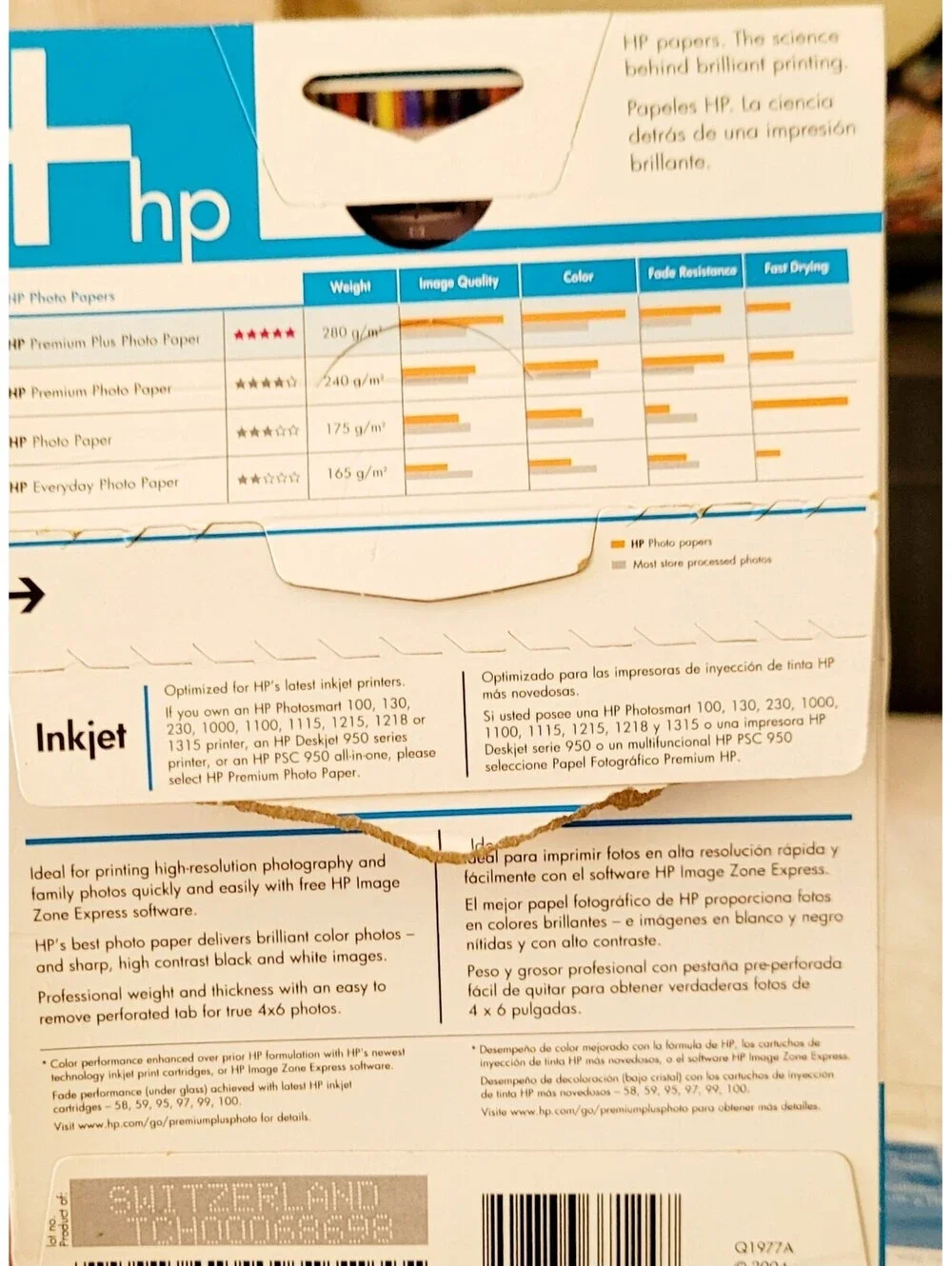 HP Invent Premium Plus HP Photo Paper 20 Sheets New Open Box